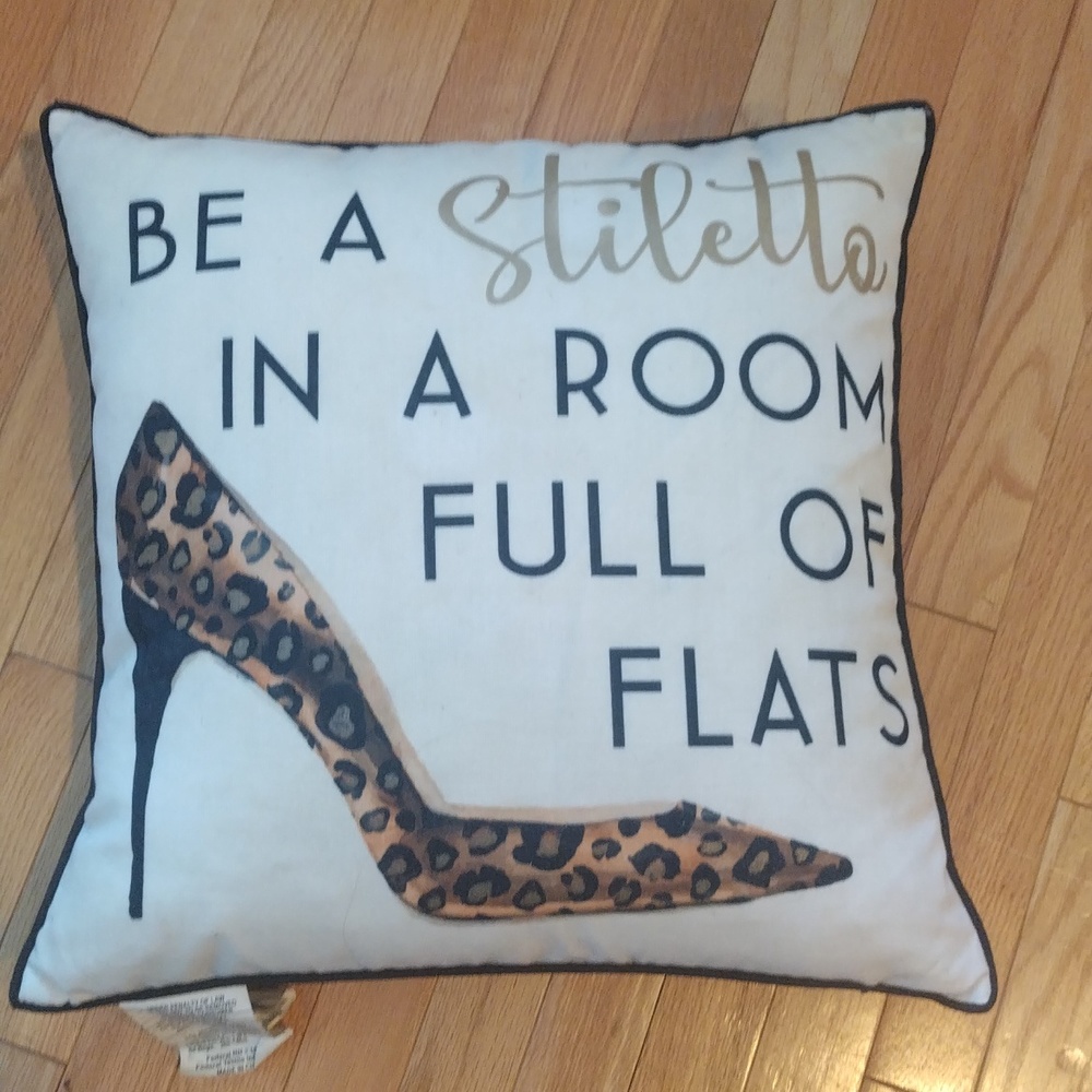 5/$25 - Decorative duck filled feathers removable pillow cover square pillow